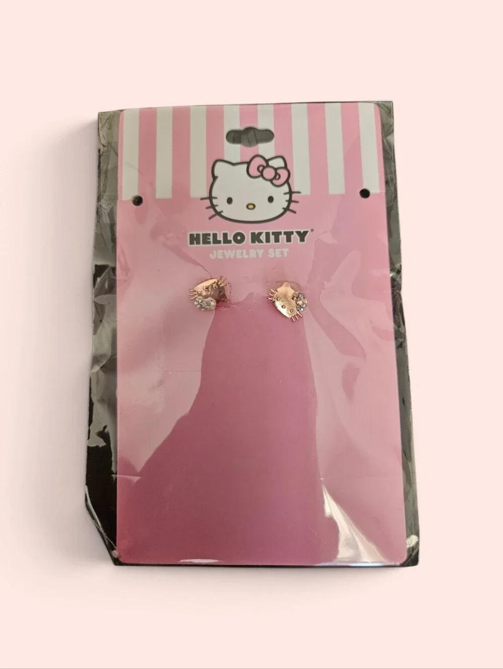 Hello Kitty Kids Rose Gold Stud Earrings